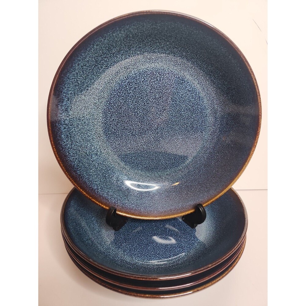 IKEA Gladeling Blue 8 1/4" Pasta Bowls Set Of 4 NEW